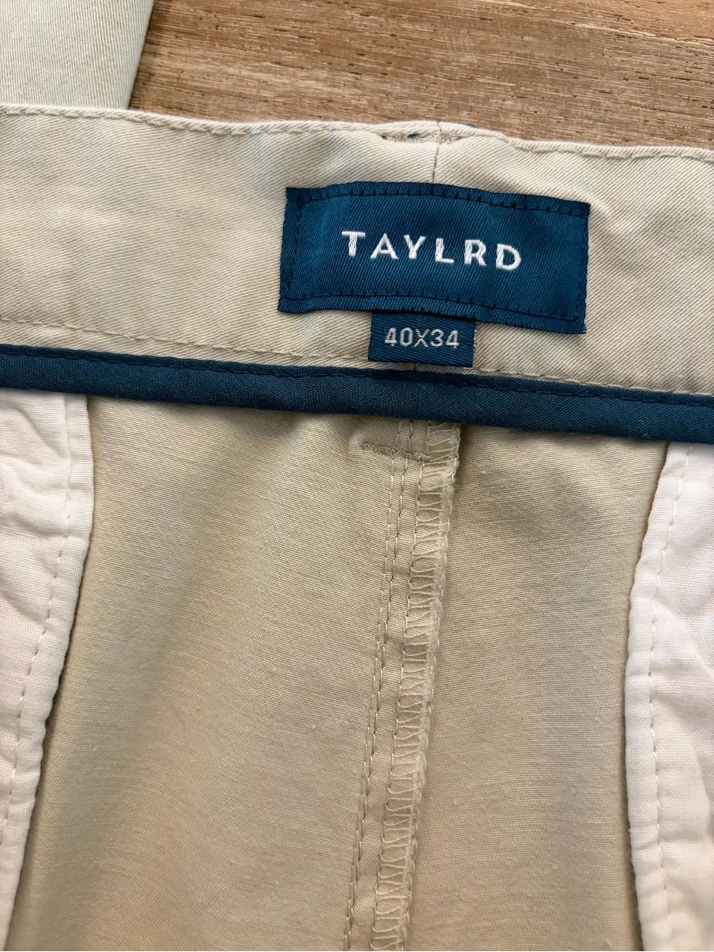 Talyrd Men’s Khaki Chinos‎ Talyrd Slim Tapered Fit Size 40 X 30 Altered Length